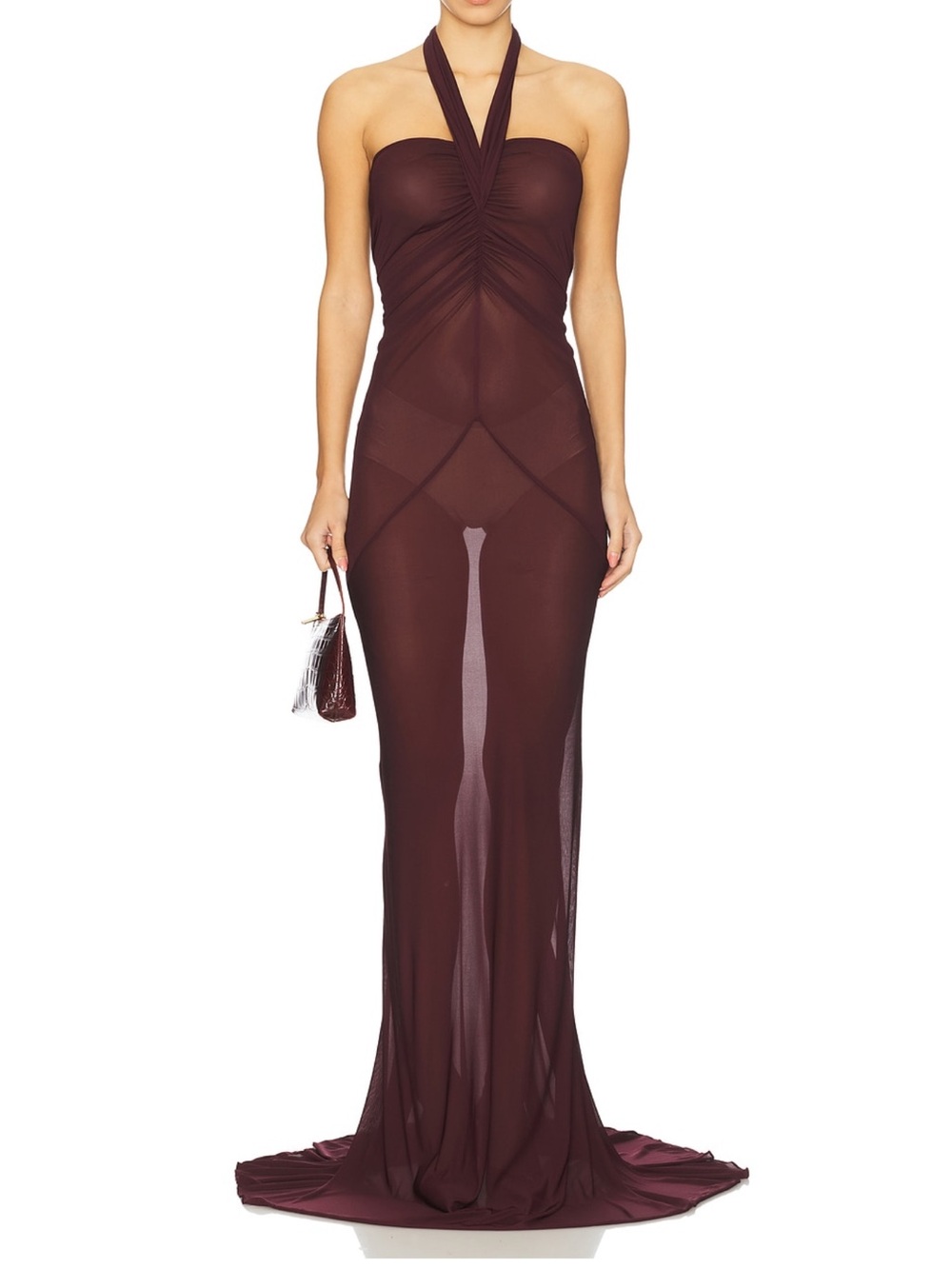 Atlein Halter Neck Gown